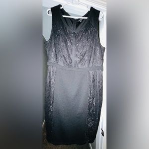 Torrid - Sleeveless Cocktail Dress with Lace - Black - Size 18